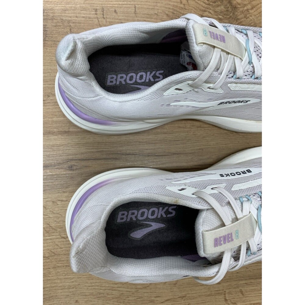 Brooks Revel Womens Size 11 Running Shoes White Purple Athletic Sneakers - Picture 11 of 12